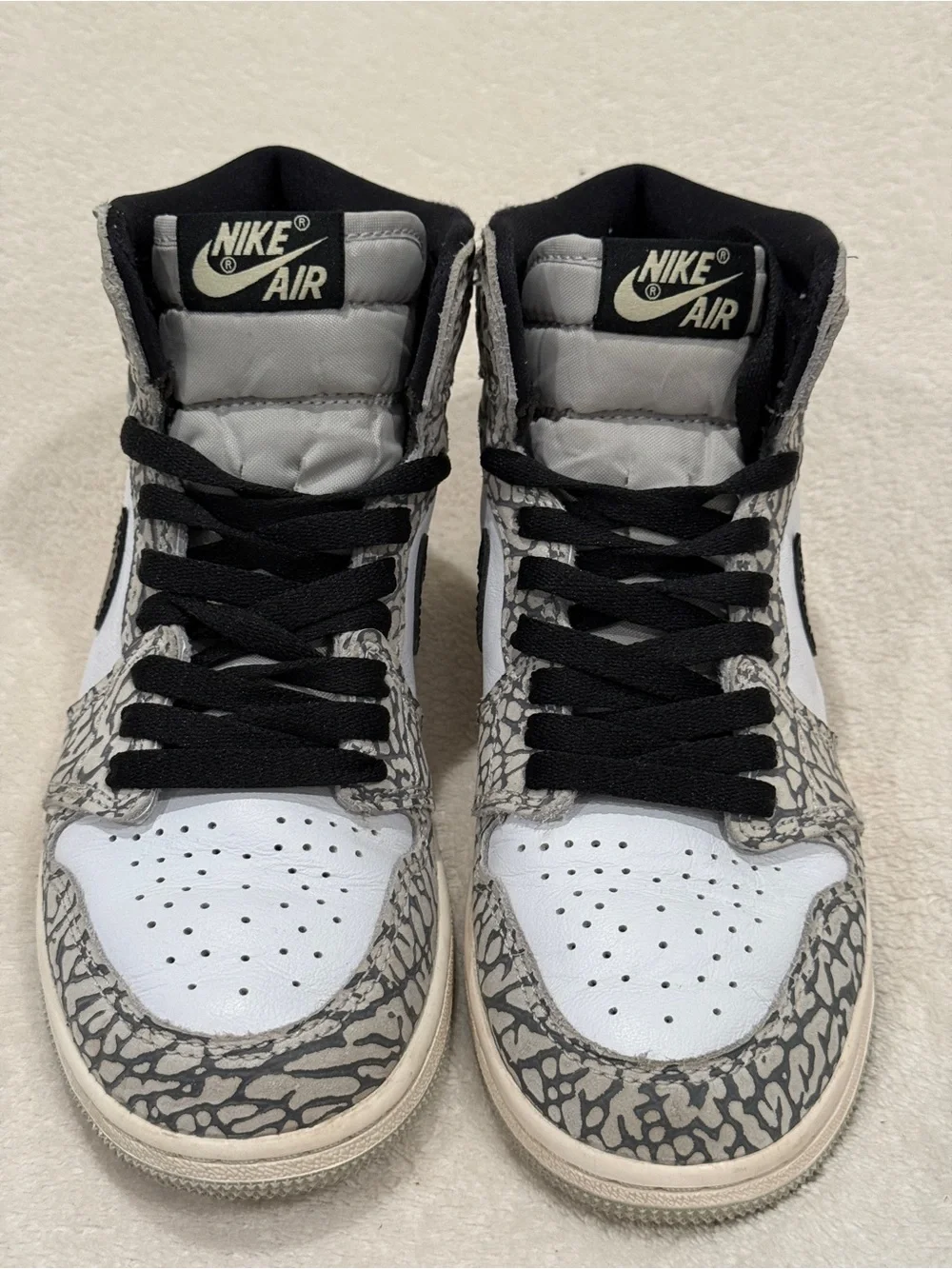 Nike Kids Air Jordan 1 Retro High OG “White Cement”